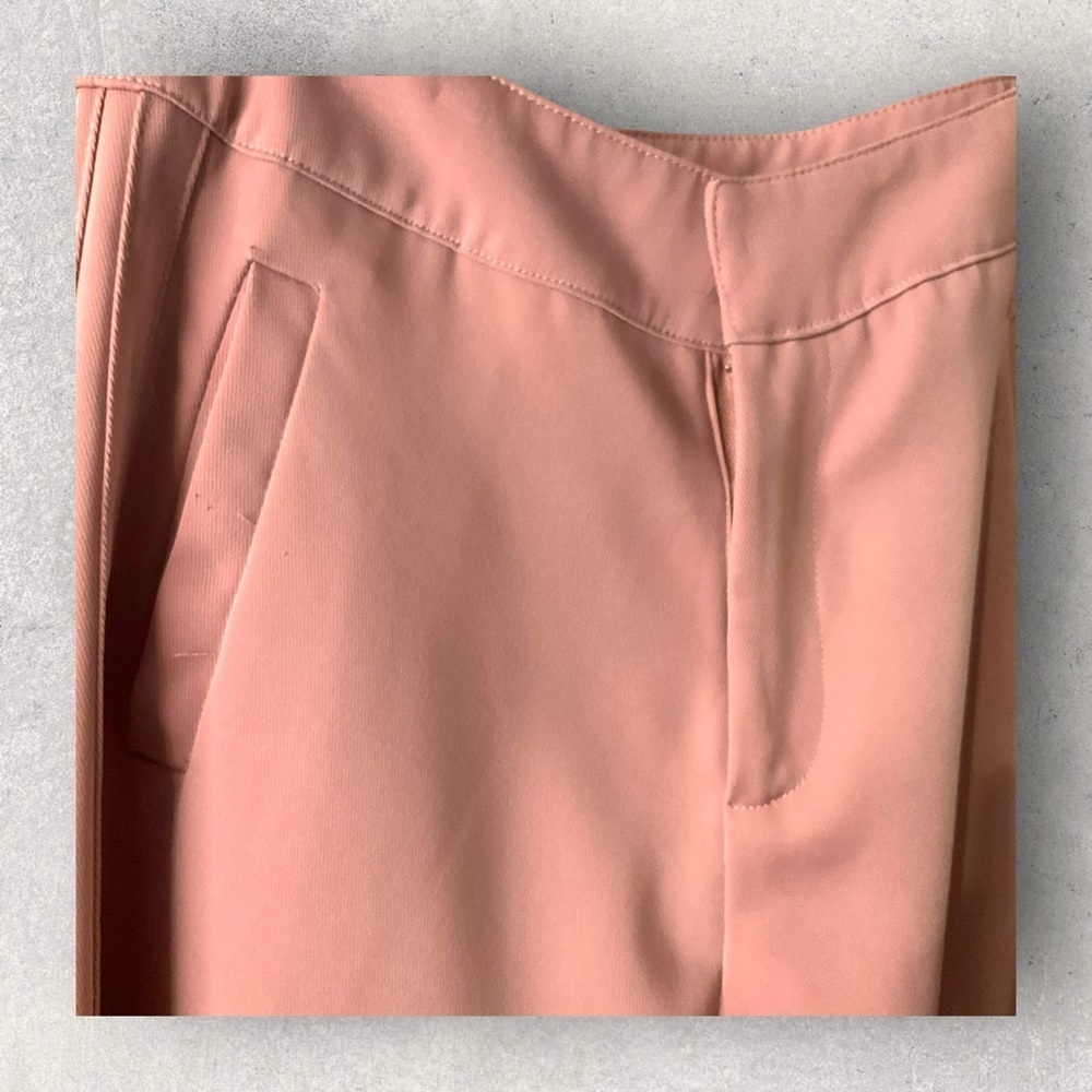 Wild Honey Mauve Trouser Tailored Pant High Waist Wide Leg Office Stretch SZ S - Picture 7 of 9